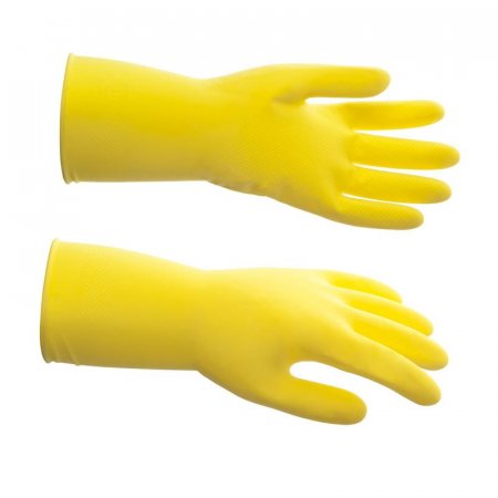 Перчатки латексные Hq Profiline сверхпрочные желтые (размер 8, M)