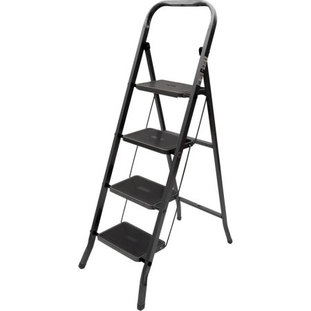 Стремянка стальная Zalger Jet Black 4 ступени (9920-4) Стремянка стальная Zalger Jet Black 4 ступени (9920-4)