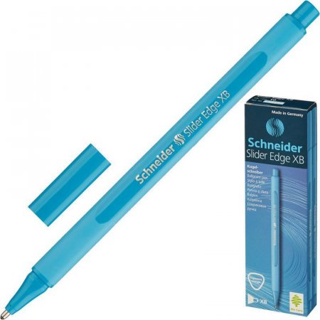 Ручка шариковая Schneider Slider Edge голубая (толщина линии 0.9 мм)