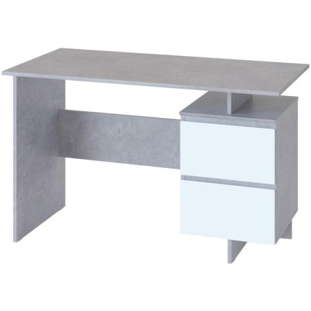 Стол компьютерный Сокол СПм-19 (серый/белый, 1200х600х740 мм)