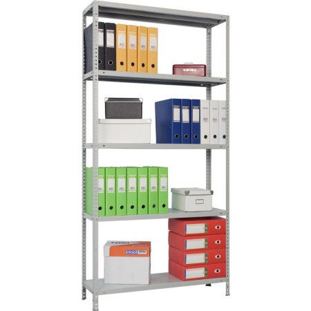 Стеллаж металлический Практик MS (5 полок, 1000х300х2000 мм)