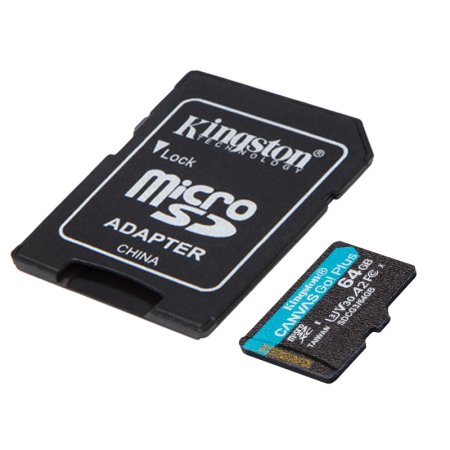 Карта памяти 64 Гб microSDXC Kingston Canvas Go! Plus UHS-I Cl10  (SDCG3/64Gb)