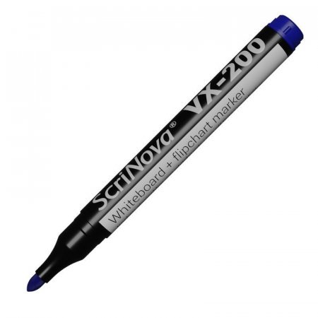Маркер для досок и флипчарт ScriNova VX-200 синий (толщина линии 1-3 мм)