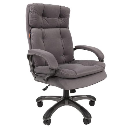 Кресло для руководителя Chairman 442 серое (ткань, пластик)