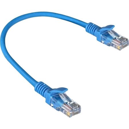 Патч-корд витая пара ExeGate UTP-RJ45-RJ45-5e-0,3M-LSZH-BL 5e 0,3 м