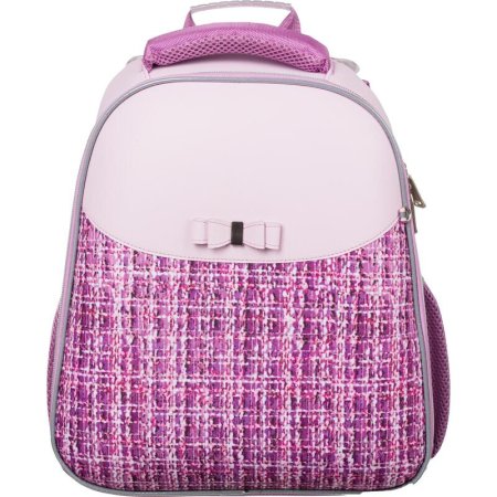 Ранец №1 School Basic Fashion анатомический розовый твид с двумя  отделениями