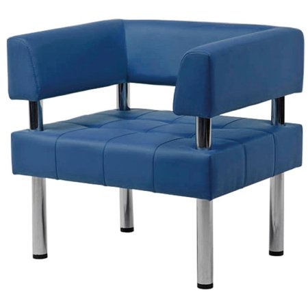 Кресло Business синее (искусственная кожа)