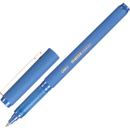 Ручка гелевая неавтоматическая Deli Arris Matte синяя (толщина линии  0.45 мм)