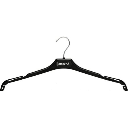 Вешалка-плечики легкая Attache С019 для блузок черная (размер 44-46)
