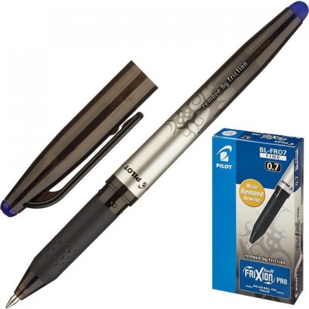 Ручка стирающаяся гелевая Pilot BL-FRO7 Frixion Pro синий, 0,35 мм