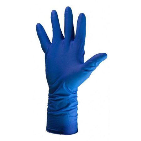 Перчатки медицинские смотровые латексные Safe and Care High Risk DL 215  нестерильные неопудренные синие размер XL (50 штук в упаковке)