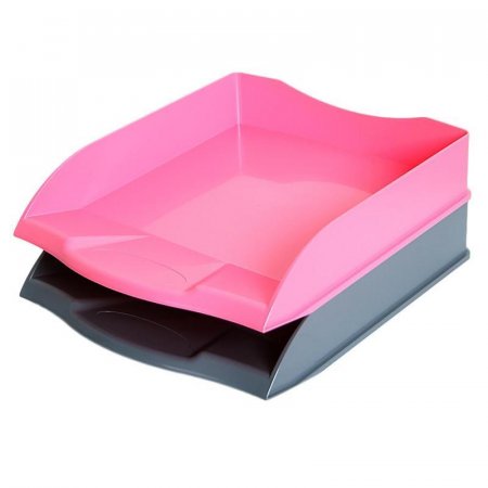 Лоток для бумаг горизонтальный Attache Selection цвет ассорти (2 штуки в упаковке)