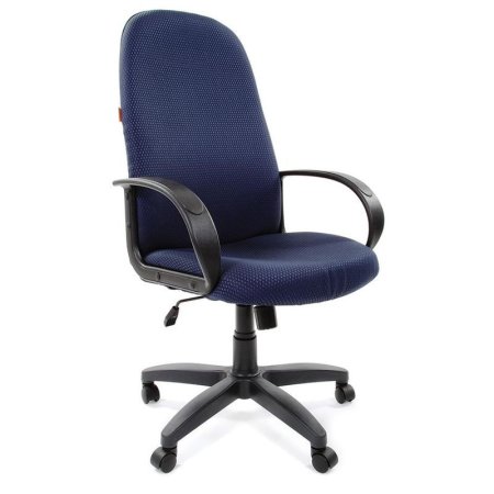 Кресло для руководителя Chairman 279 синее (ткань, пластик)