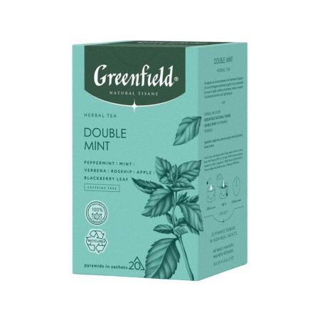 Чай Greenfield Natural Tisane Double Mint травяной 20 пакектиков
