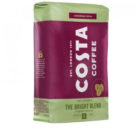 Кофе в зернах Costa Coffee Bright Blend 100% арабика 1 кг