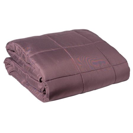 Одеяло KyuAr 220х200 см лебяжий пух/микрофибра стеганое (фиолетовое)