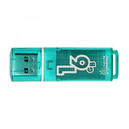Флеш-память SmartBuy Glossy series 16Gb USB 2.0 зеленая