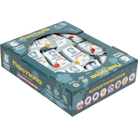 Пастила Apple Food яблочная ассорти без сахара (37 штук по 18 г)