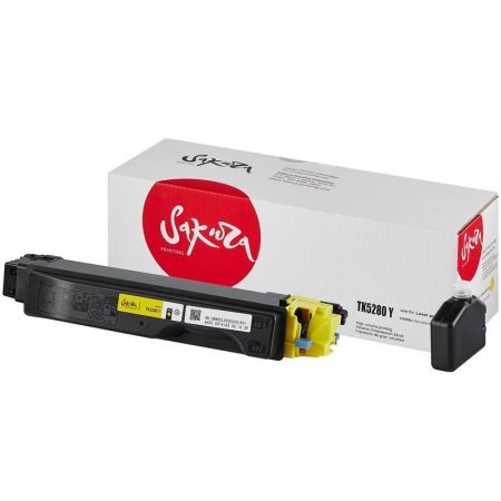 Картридж лазерный Sakura TK5280Y SATK5280Y для Kyocera желтый  совместимый