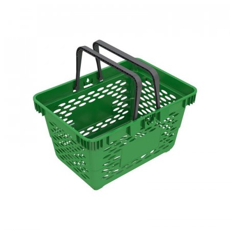 Корзина покупательская Evr Classic (зеленая, пластик, 5 штук в упаковке)