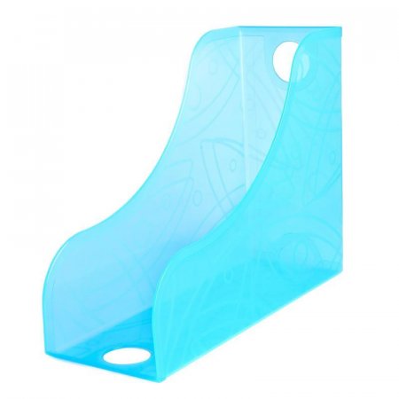 Вертикальный накопитель Attache Open-Space пластиковый прозрачный голубой ширина 118 мм