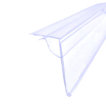 Ценникодержатель полочный на стеклянные и деревянные полки GLS39 длина  1000 мм прозрачный (50 штук в упаковке)