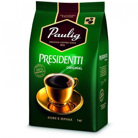Кофе в зернах Paulig Presidentti Original 1 кг