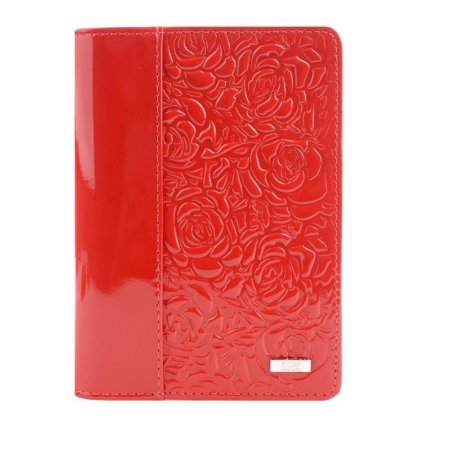 Обложка для паспорта Esse Page Red из натуральной кожи красного цвета (55900)