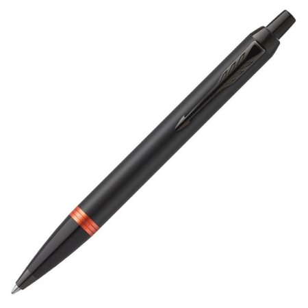 Ручка шариковая Parker IM Professionals Flame Orange BT цвет чернил  синий цвет корпуса черный (артикул производителя 2172946)