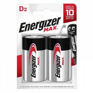 Батарейки Energizer Max D E95 (2 штуки в упаковке)