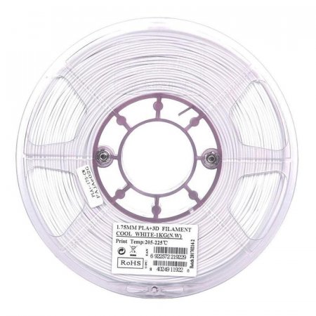 Пластик PLA+ для 3D-принтера ESUN белый 1,75 мм 1 кг