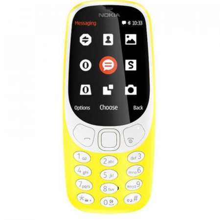 Мобильный телефон Nokia 3310 DS TA-1030 желтый (A00028100)