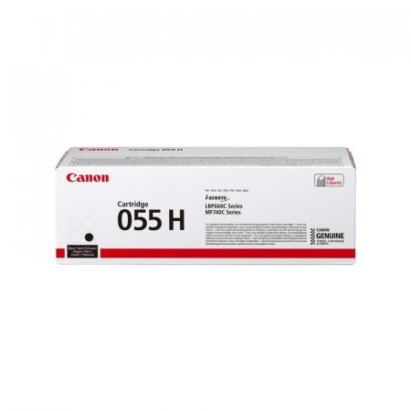 Картридж лазерный Canon 055 H BK 3020C002 черный повышенной емкости оригинальный