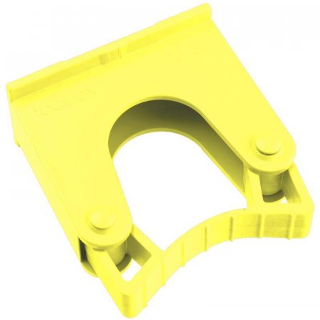 Зажим  для щеток и рукояток Hillbrush Hold 1 Y пластик желтый (диаметр 20-30 мм)
