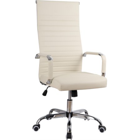 Кресло для руководителя Easy Chair 566 TPU бежевое (экокожа, металл)