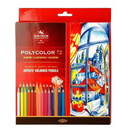 Карандаши цветные Koh-I-Noor Polycolor 72 цвета шестигранные