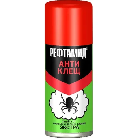 Средство от насекомых Рефтамид Экстра Антиклещ аэрозоль от клещей 100 мл