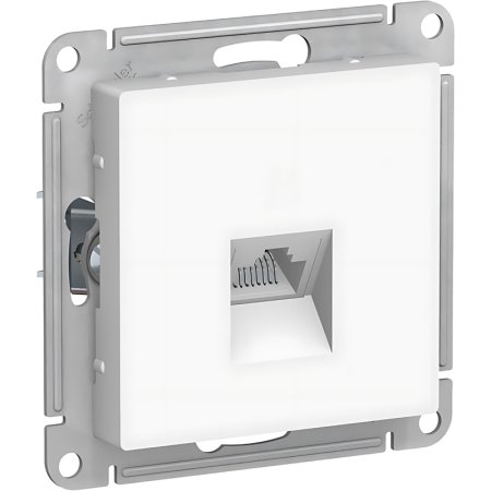 Розетка Systeme Electric AtlasDesign с рамкой скрытого монтажа белая  (1240160) Розетка Systeme Electric AtlasDesign с рамкой скрытого монтажа белая  (1240160)