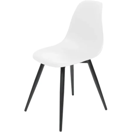 Стул обеденный Комус Eames Plast белый (пластик, металл)