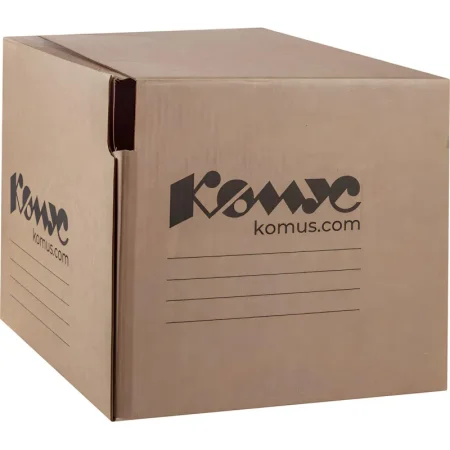 Короб архивный гофрокартон Комус на липучке 327x297x309 мм бурый до 3000  листов