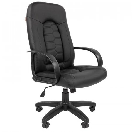 Кресло для руководителя Easy Chair 683 TPU черное (экокожа, пластик)