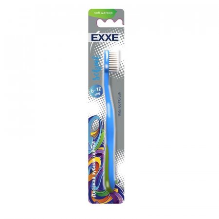 Зубная щетка EXXE School детская 6-12 лет мягкая (цвет в ассортименте)
