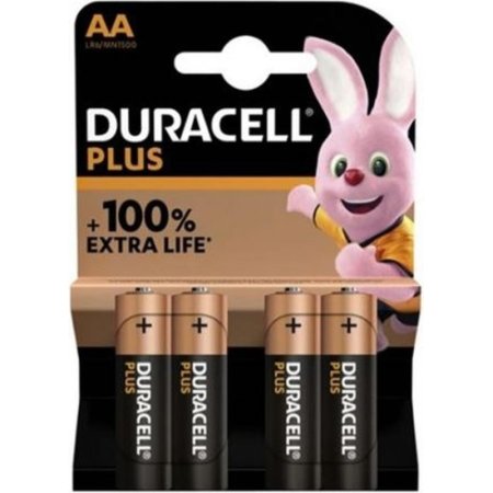 Батарейка AA пальчиковая Duracell Plus RPL00667 (4 штуки в упаковке)