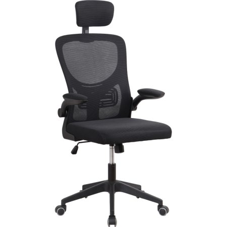 Кресло для руководителя Easy Chair 649 TC чёрное (сетка/ткань, пластик)