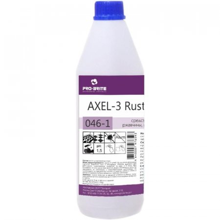 Средство против пятен ржавчины, марганцовки и крови Pro-Brite Axel-3 Rust Remover 1 л