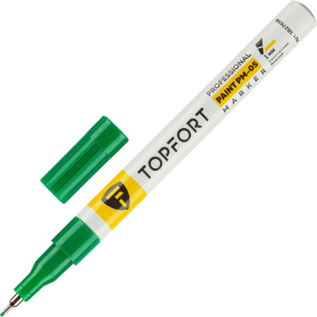 Маркер промышленный TOPFORT Paint для универсальной маркировки зеленый  (1 мм)