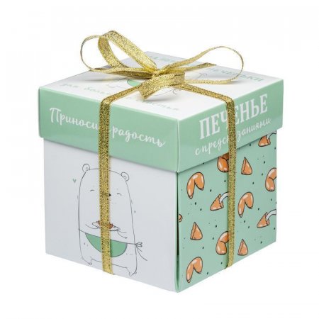 Печенье с предсказаниями Корпорация удачи Мишка 35 г