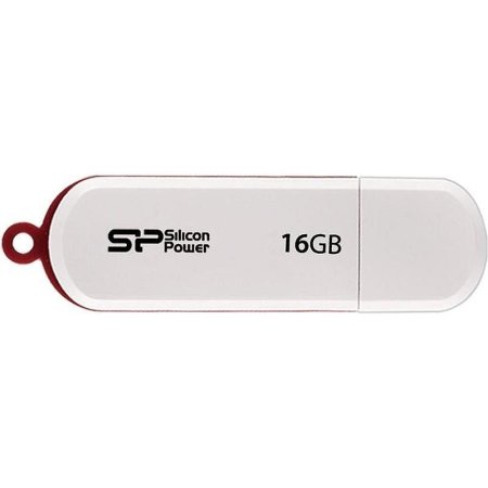 Флешка USB 2.0 16 ГБ Silicon Power LuxMini 320 белая (SP016GbUF2320V1W)