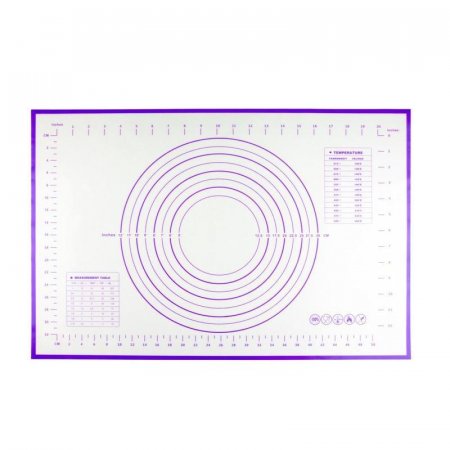 Коврик силиконовый с разметкой Bradex фиолетовый 60х40 см