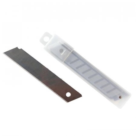 Лезвия сменные для канцелярских ножей 18 мм сегментированные (10 штук в упаковке)